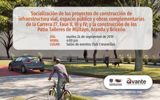 Socialización construcción Fases II, III y IV Cra 27 y otros