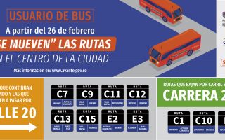 Se mueven rutas en el centro de la ciudad